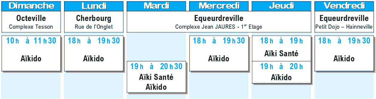 Arts martiaux japonais zen et combat : Aikido Cherbourg Cotentin horaires